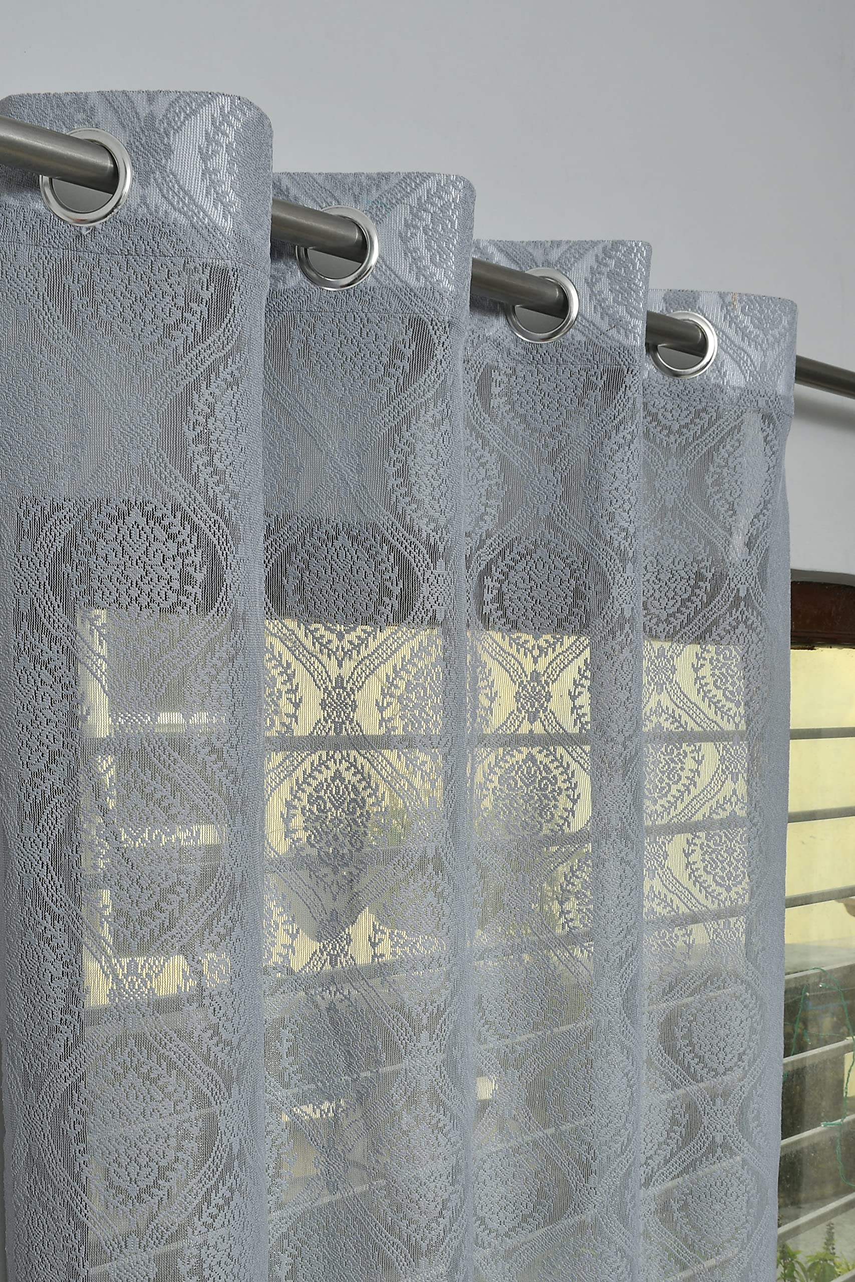 See full amazon price history chart for Galaxy Home Decor Premium Sheer Net Damas Design Transparent Curtains for Window 6 Feet, Pack of 1, Grey Galaxy Home Decor Premium Sheer Net Damas Design Transparent Curtains for Window 6 Feet, Pack of 1, Grey (B0BC9DXN8D) Amazon Price History, Amazon Price Tracker