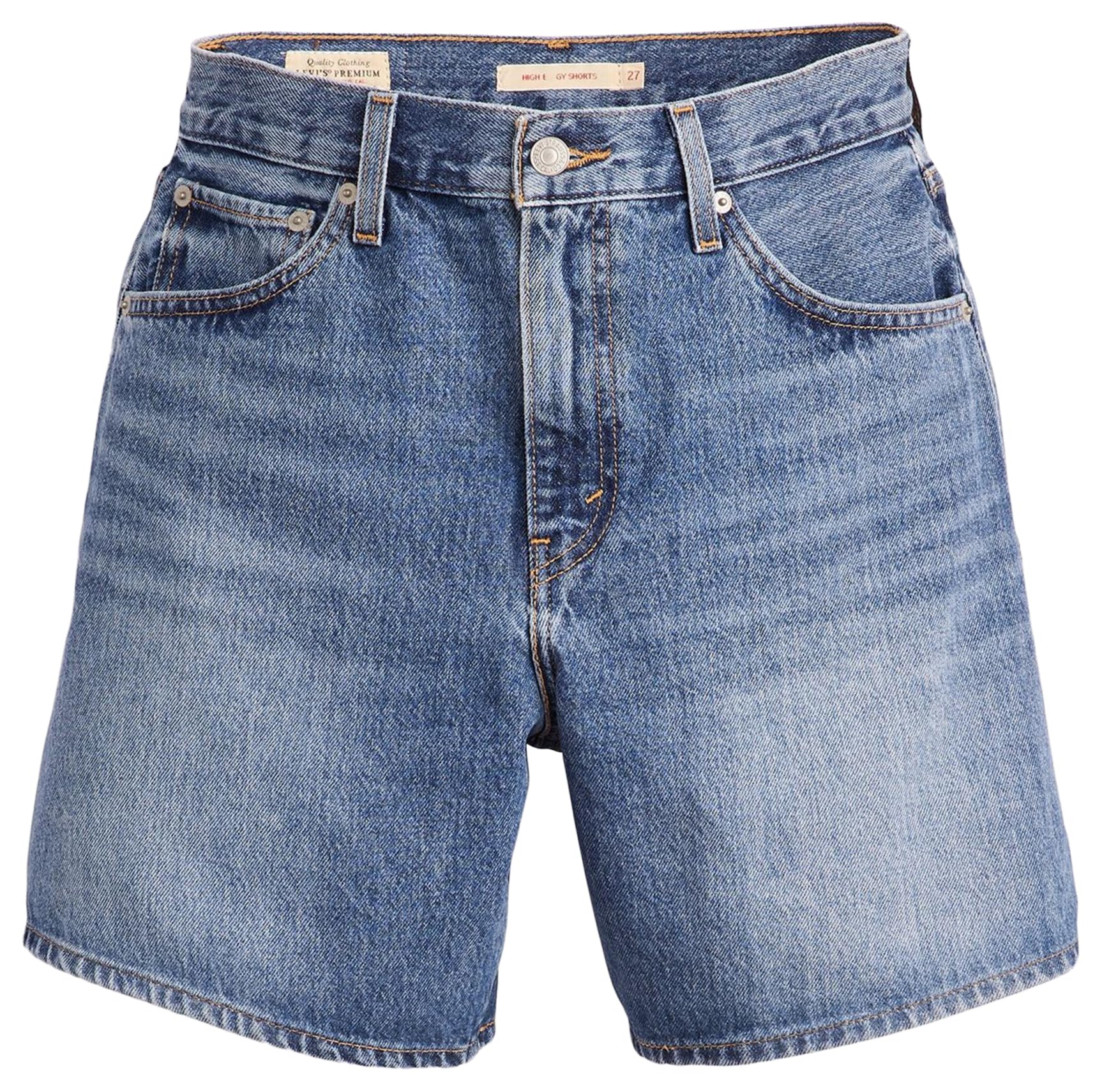 Levi's Women's High Rise Baggy, Worn Memory Short, 25W