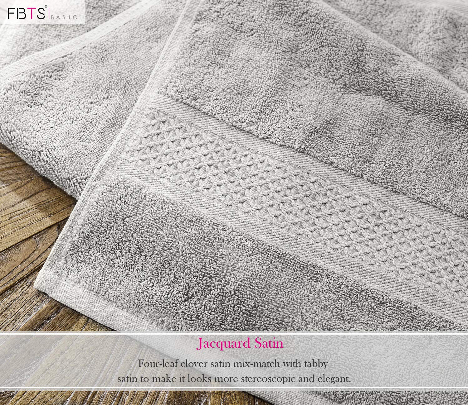 FBTS Basic Toallas de Mano DE 40 x 78 cm, Toallas de Lujo, Muy absorbentes, Extra Suaves, Calidad de Hotel de Cinco Estrellas