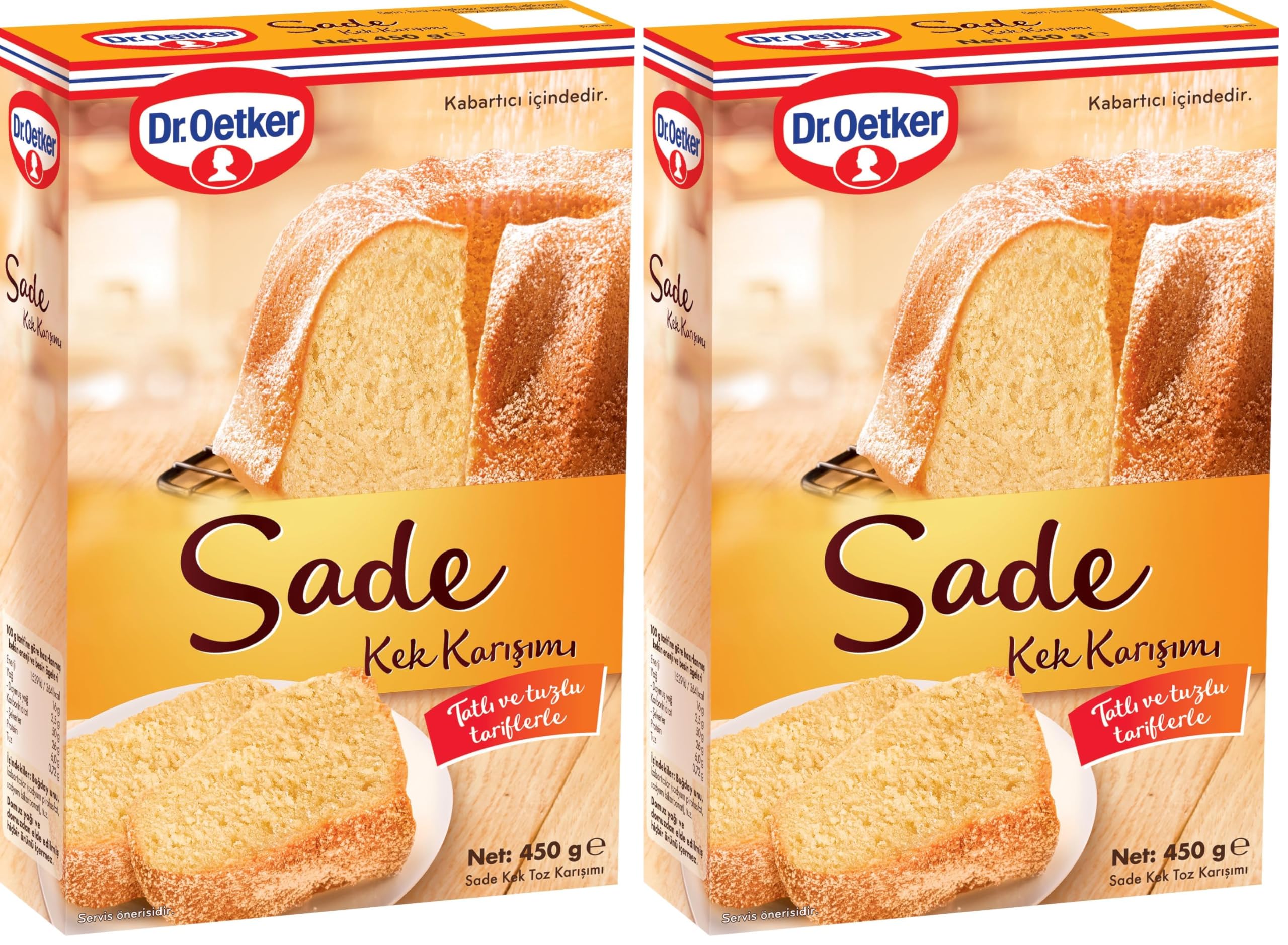 Dr. Oetker Sade Kek Karışımı 450 Gr 2li paket