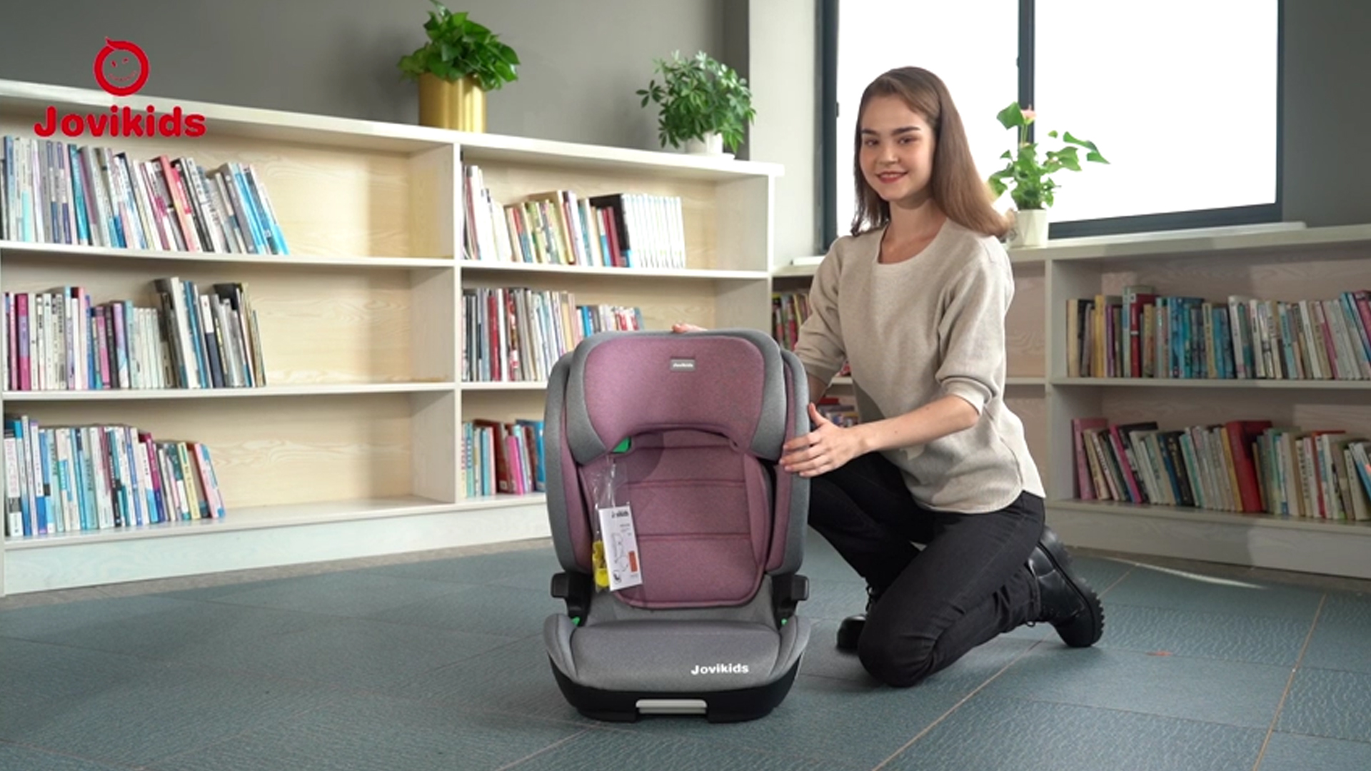 Seggiolino Auto Jovikids I-Size ISOFIX - Pieghevole, Per Bambini 3-12 Anni/100-150 Cm