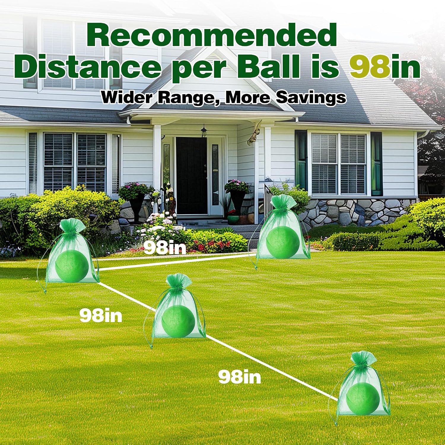36 Pack Cat Repellent Balls Outdoor, Plant-Based Cat Deterrent, Extra Coverage for Yard, Garden, Lawn & Patio, Long-Lasting Scent Protection