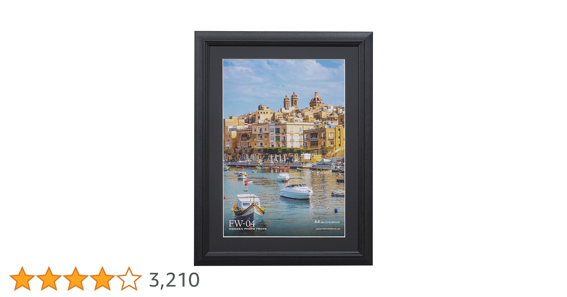 篇額、 アルミ額縁 フォトフレーム 「HFA-03」 ワイド4切サイズ