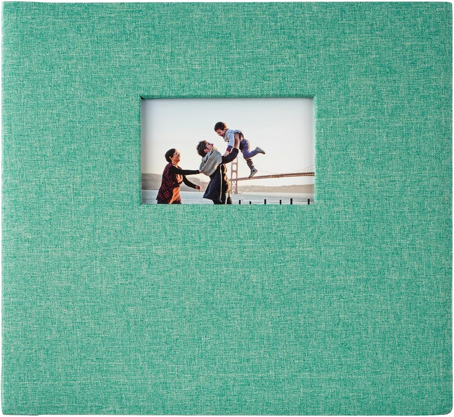 Recollections Scrapbook Album, Linen Photo Window Post Bound, Assorted Colors, 12" x 12", 10 Sheets, 1-Pack