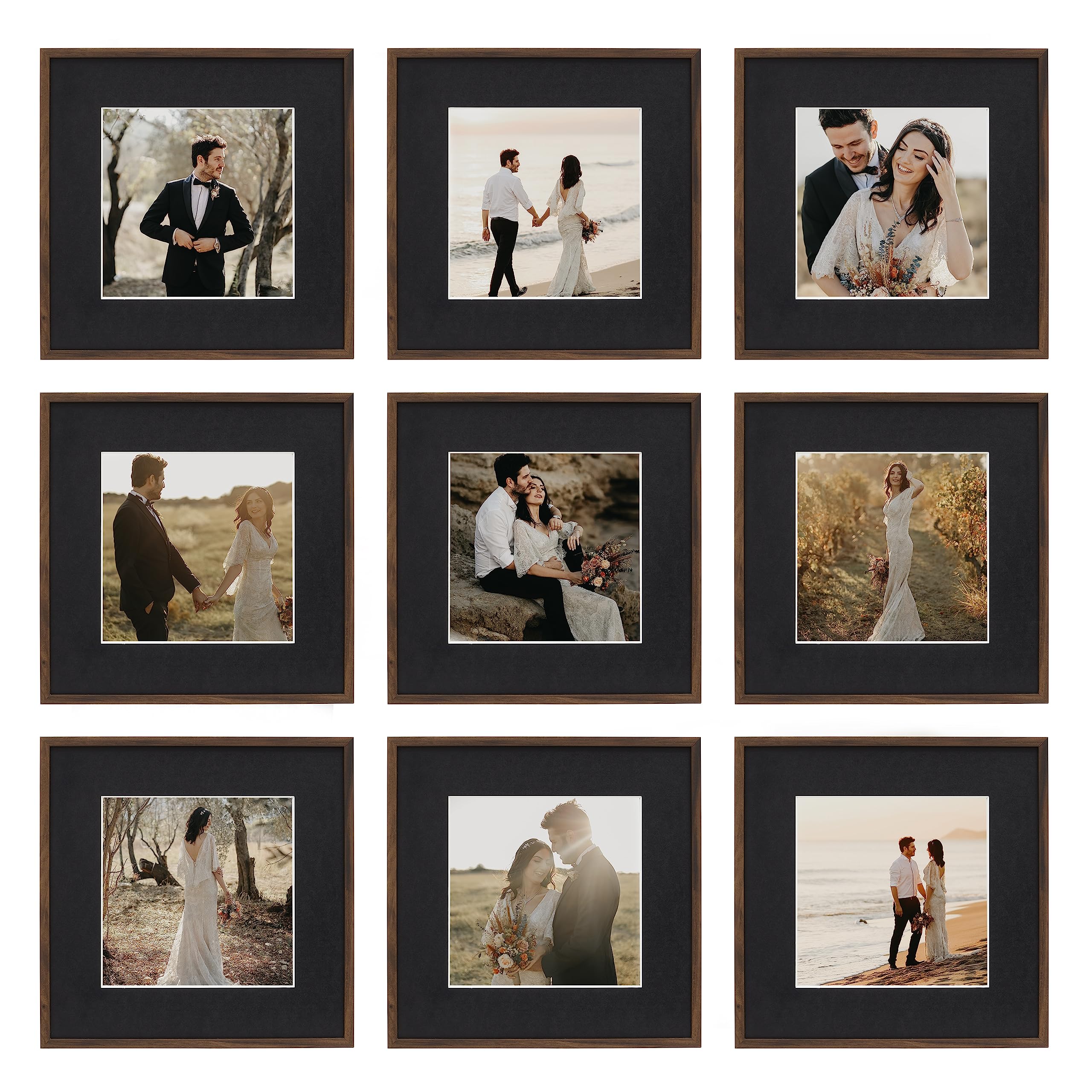 Amazon.com - Camden Reed 9 Piece Gallery Wall Frame Set, matted