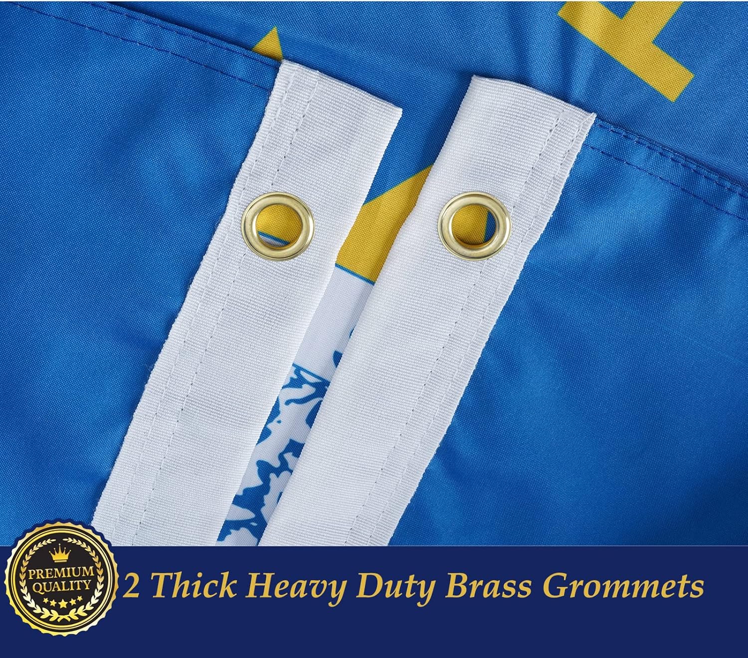 TOPFLAGS South Dakota Flag 3x5 Double Side 3Ply SD State Flags Heavy Duty Outdoor 4 Rows Stitched Edge with 2 Brass Grommets - Image 4