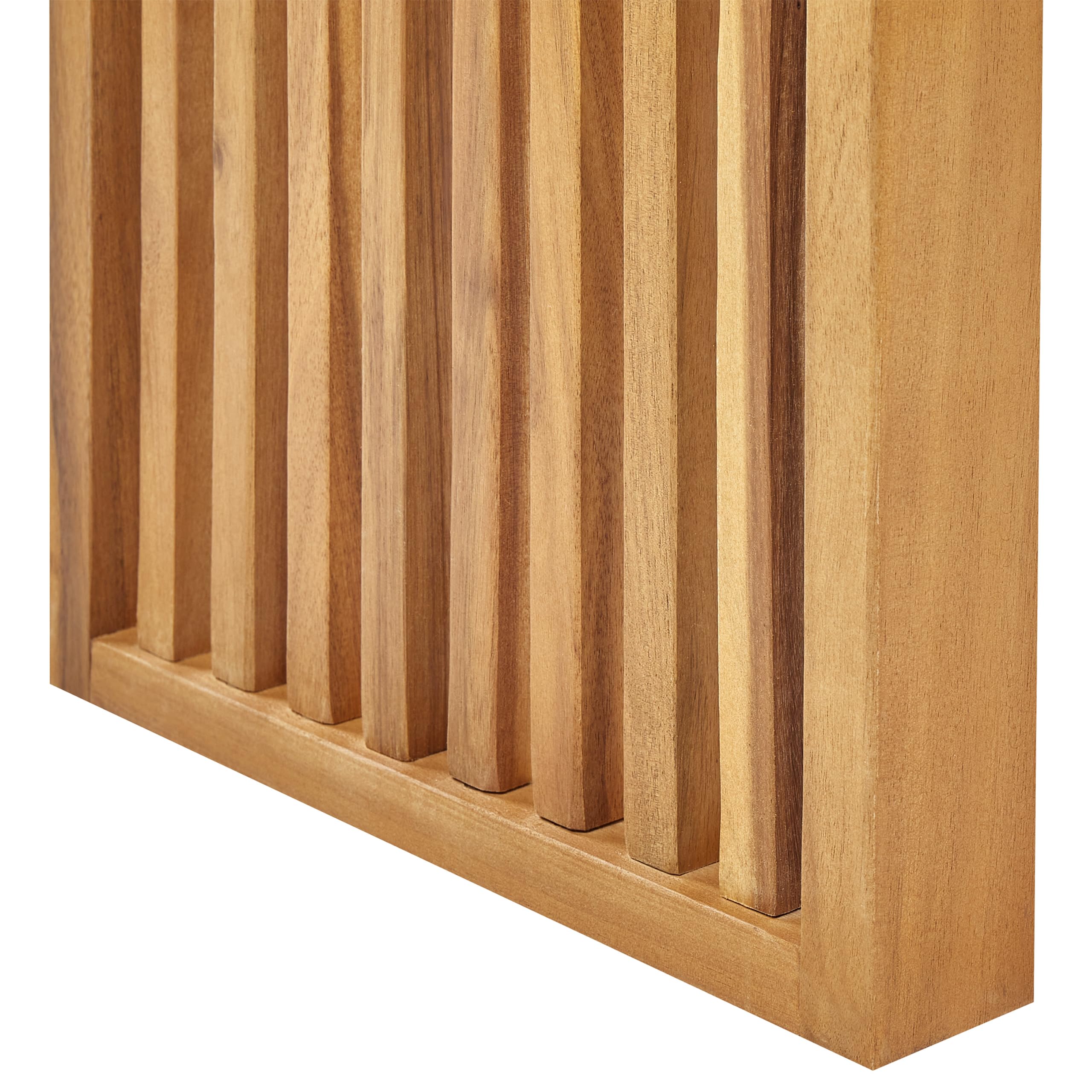Banc de Salle à Manger 2 Places Intérieur Extérieur 105 cm en Bois d'Acacia Clair Bellano