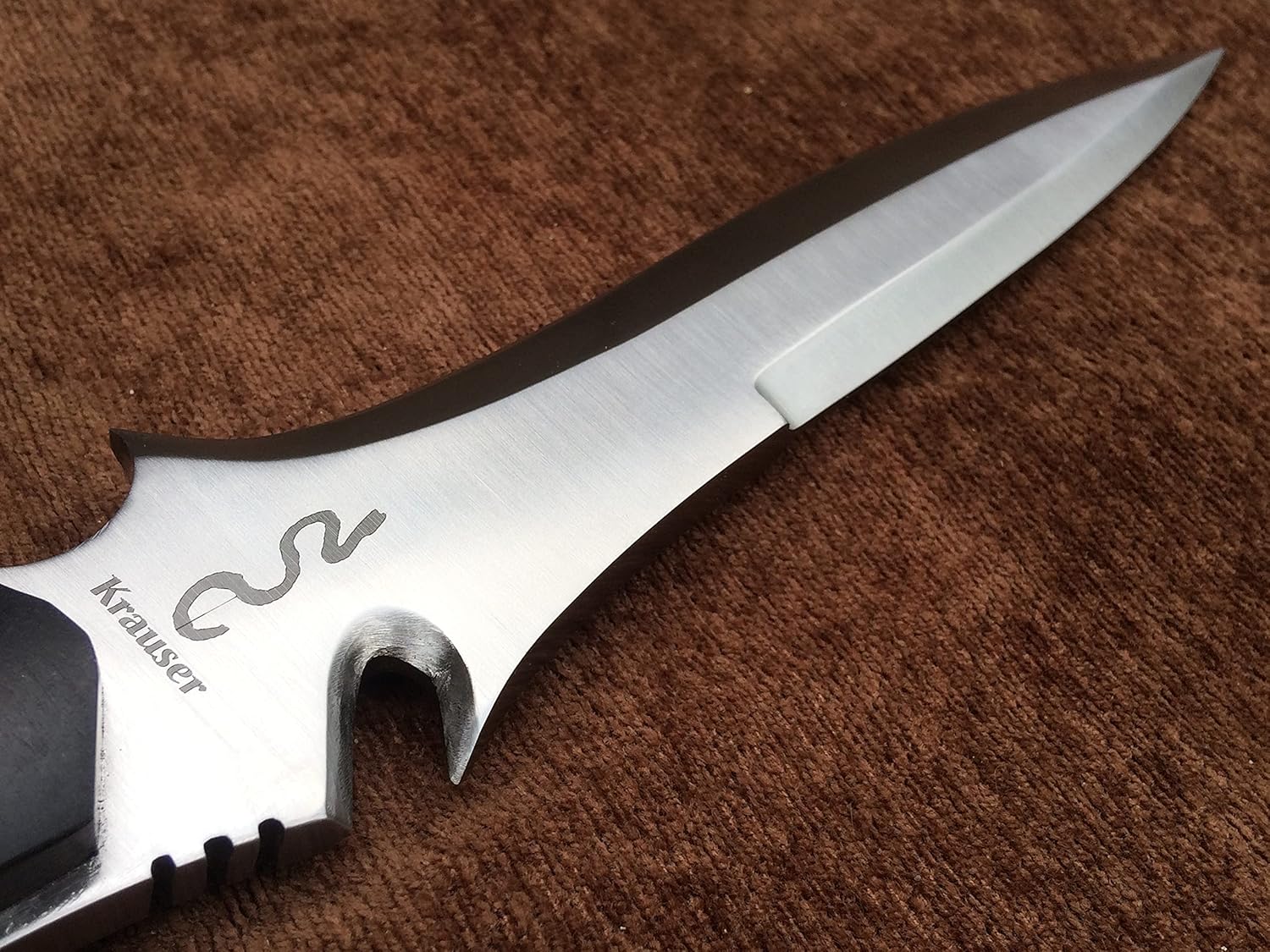 Sufi Damascus Custom Handmade 5160 Spring Steel RE4 Krauser Knife, Hunting knife, Gaming Knife