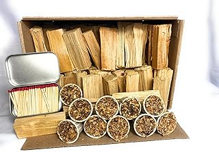 Mini Firewood and Fire Starters, 15-17 lbs Seasoned Wood, Compatible with Solo Stove Mesa