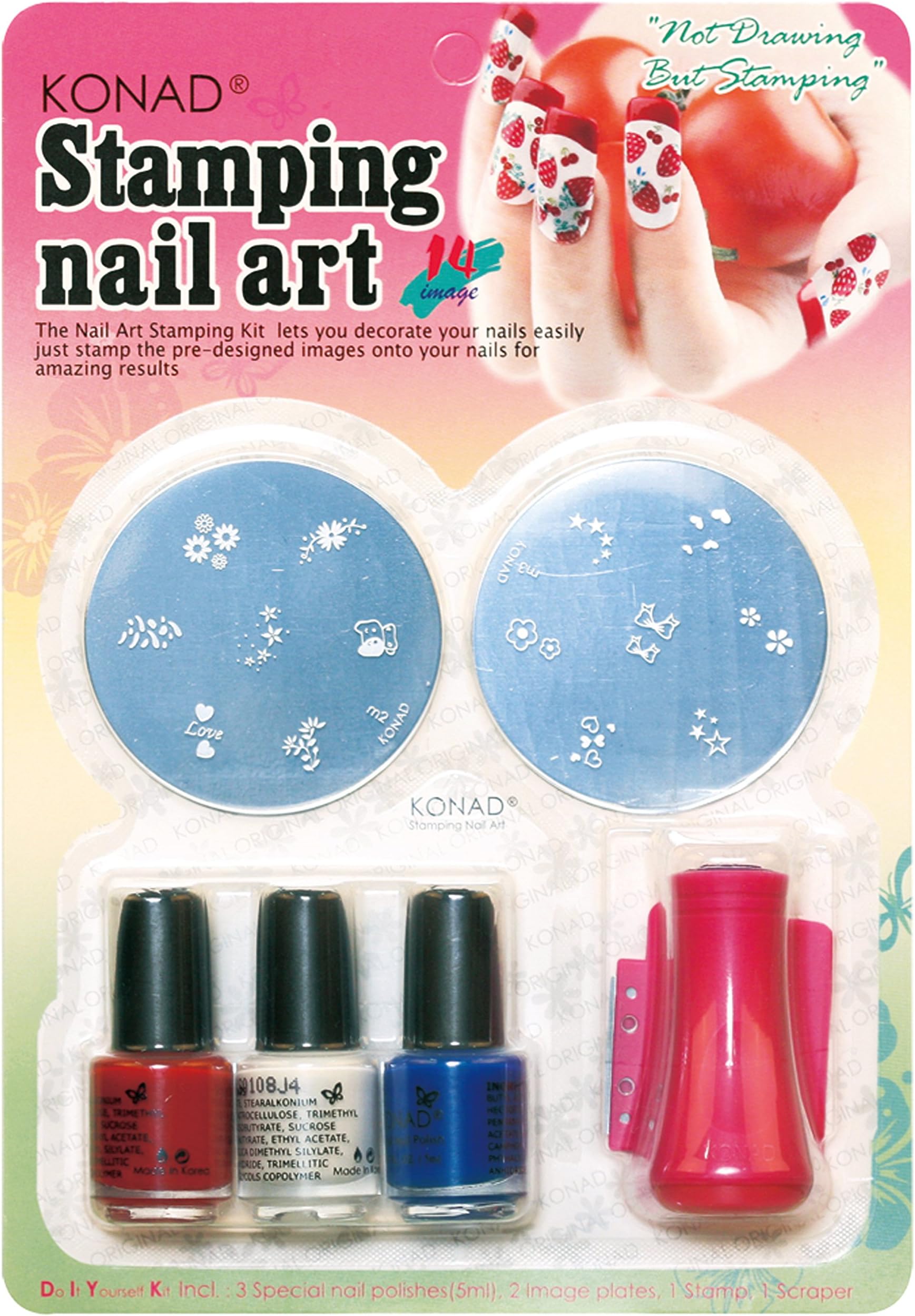 Konad Set Starter Kit for Stamping Nail Art