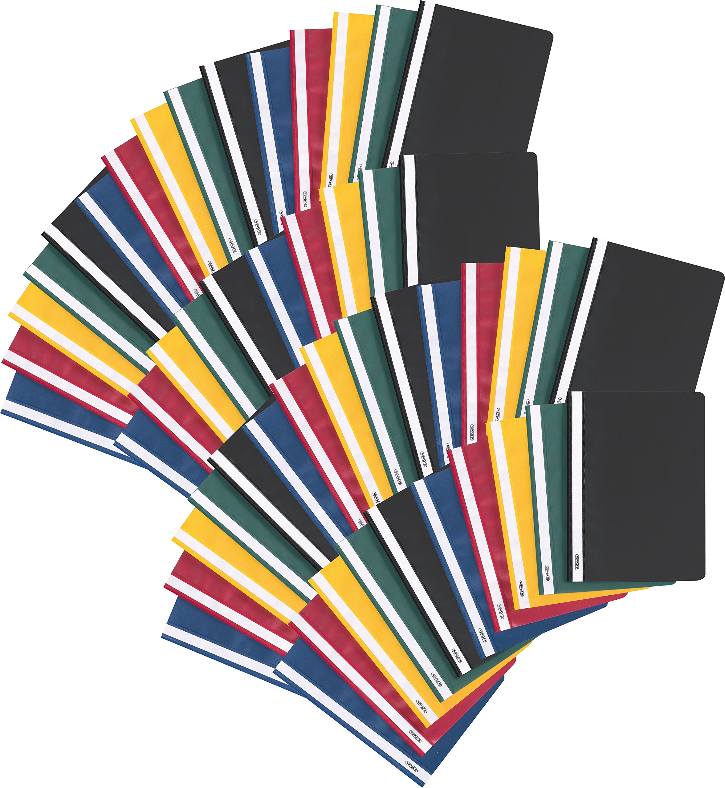 Herlitz - Cartellina in polipropilene (10 confezioni = 100 pezzi)