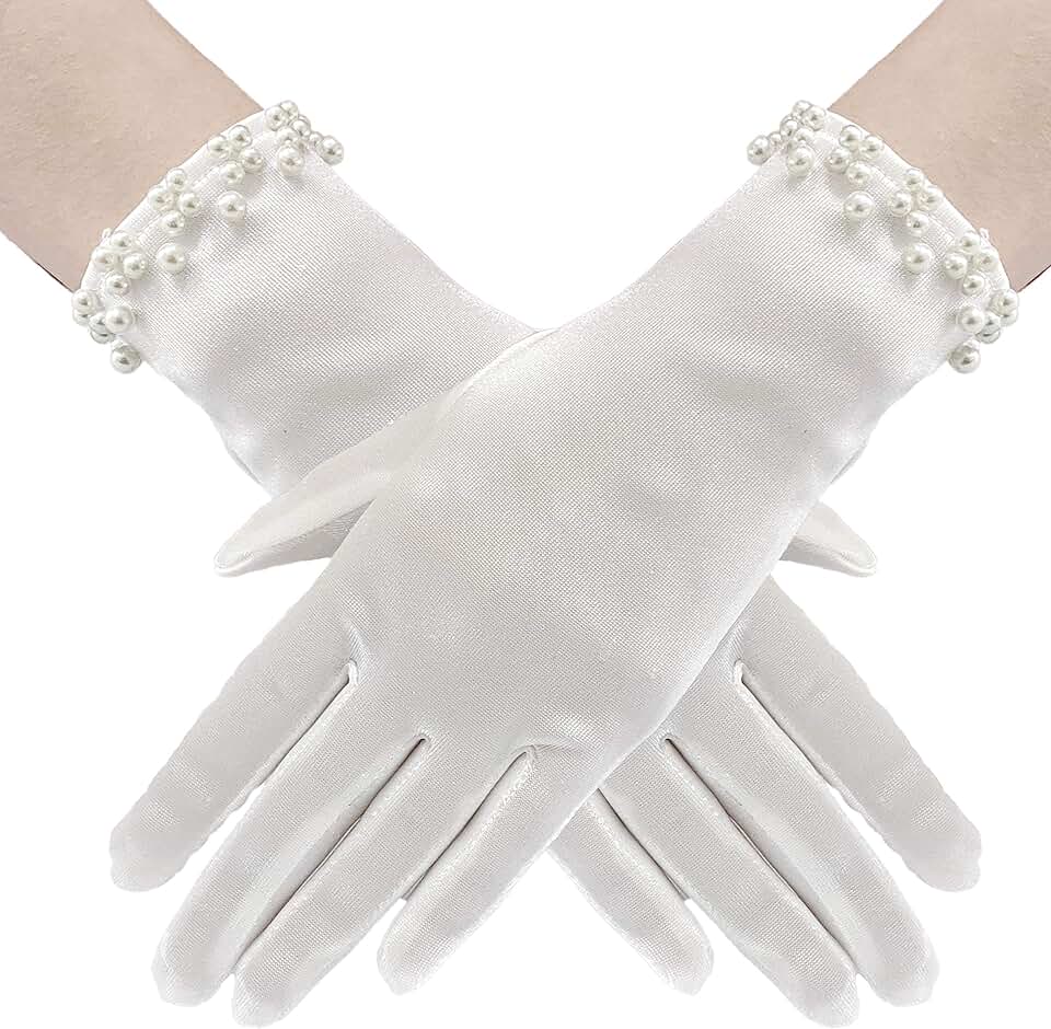 formal white gloves