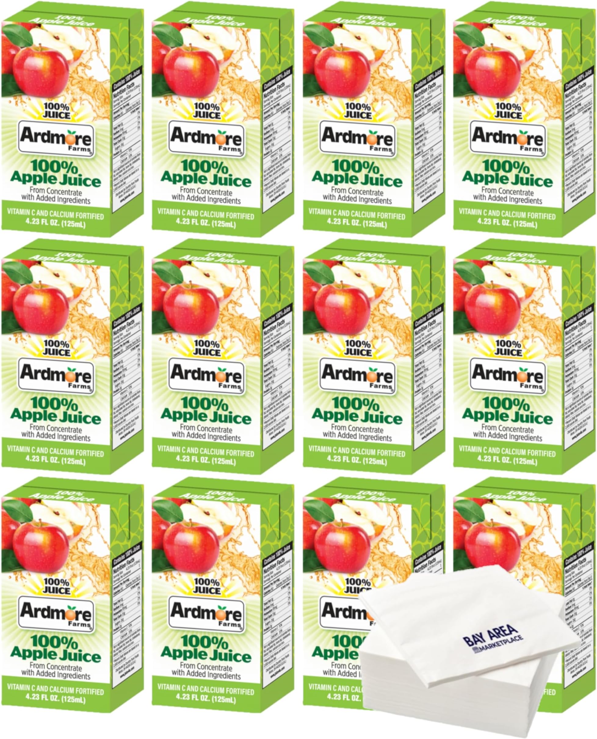 Ardmore Farms 100 Juice, Apple Juice, 4.23oz Boxes, Pack