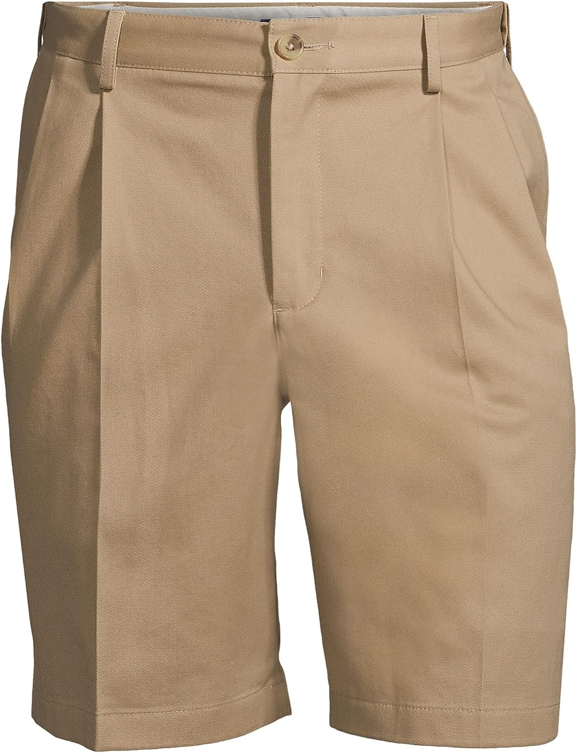 Lands' End Men's Comfort Waist Pleated 9" No Iron Chino Shorts - Image 3