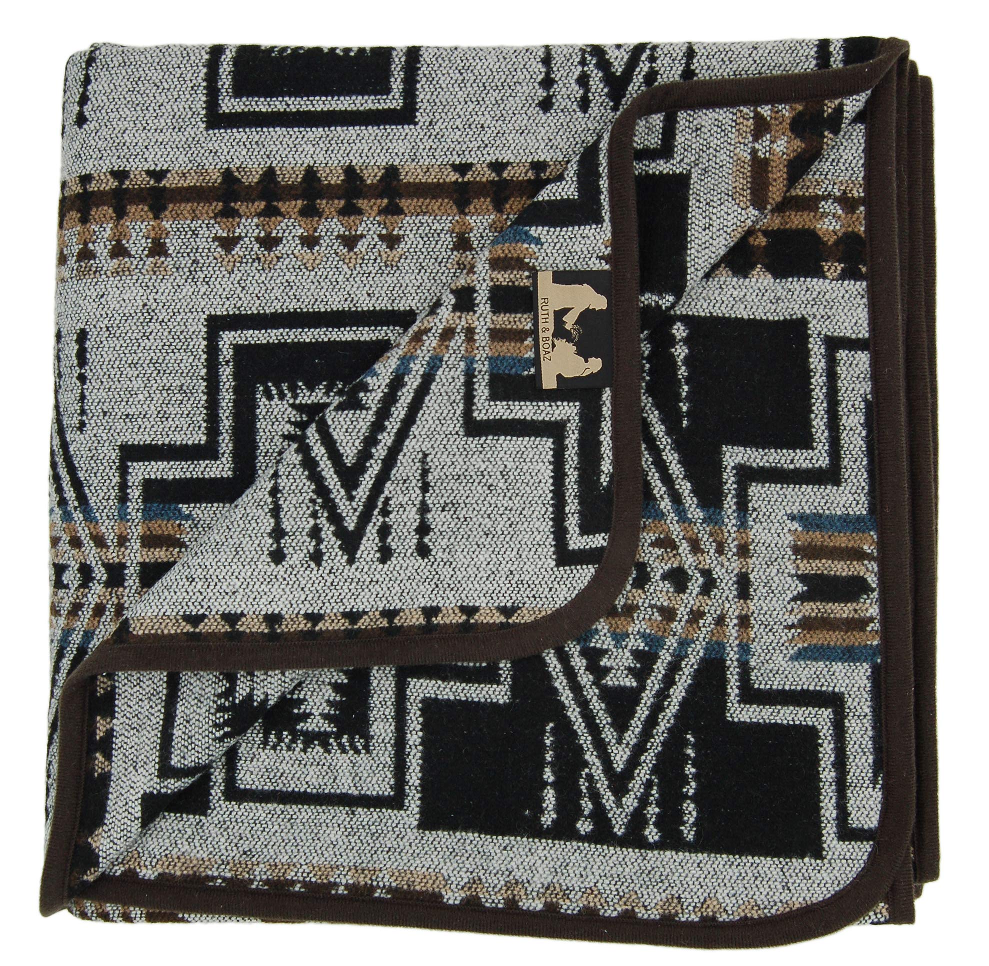 Amazon.co.jp: Ruth&Boaz Ethnic Native Pattern Wool Blend Oversized