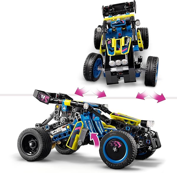LEGO Technic Le Buggy Tout-Terrain de Course, Véhicule de Rallye, Jouet de Construction de Voiture de Course, Cadeau pour Garçons et Filles Dès 8 Ans 42164 - 3