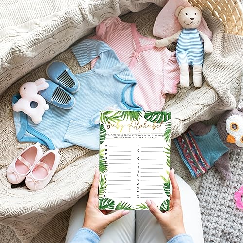 Miniatura 7 de ISOVF 30 juegos de baby shower florales bohemios con 1 tarjeta de respuesta (5 x 7 pulgadas), 2 juegos de doble cara - Oh Baby True o False & Baby