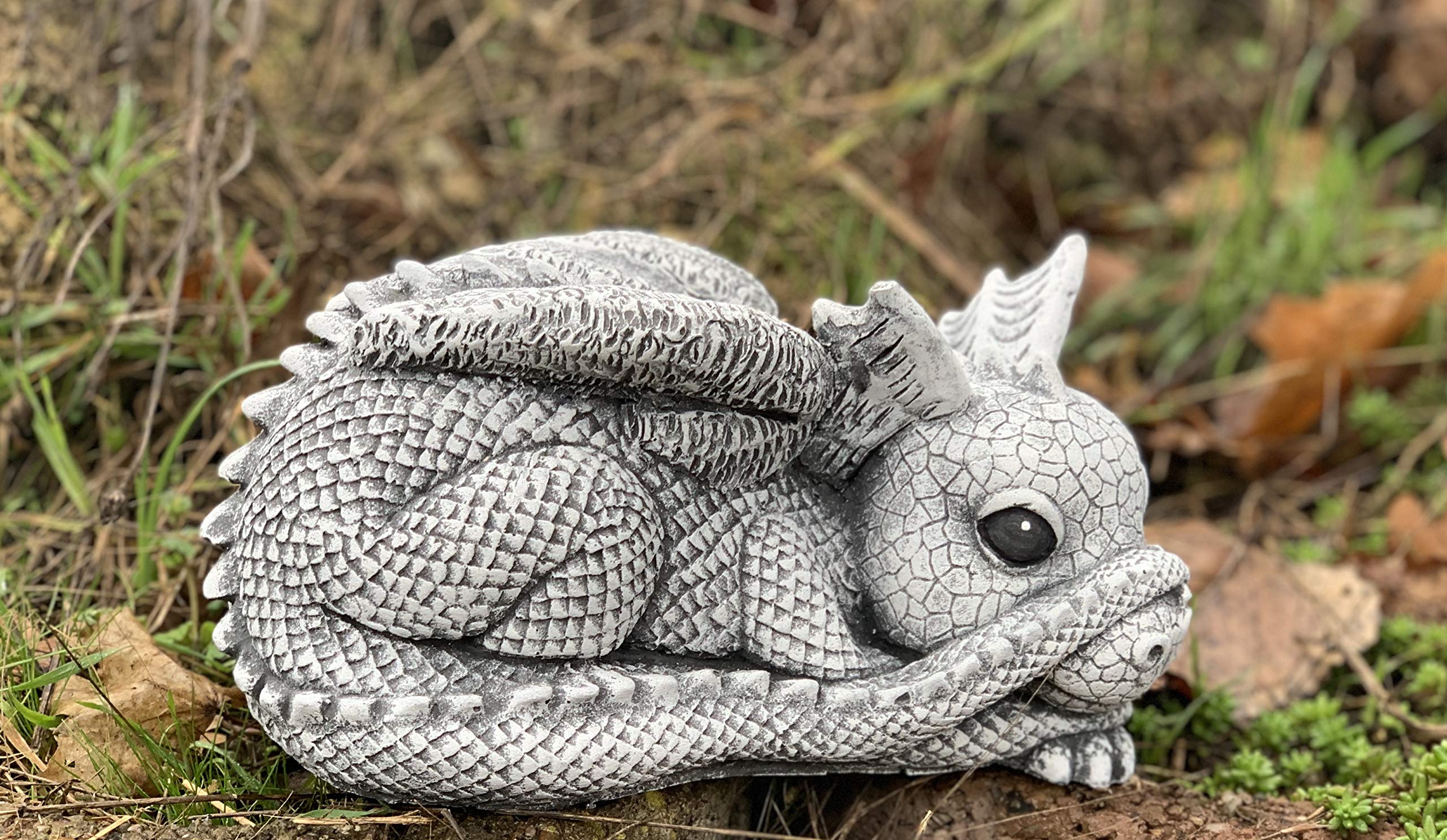 stoneandstyle Steinfigur Drache Gonzo frostfest wetterfest Gartenfigur