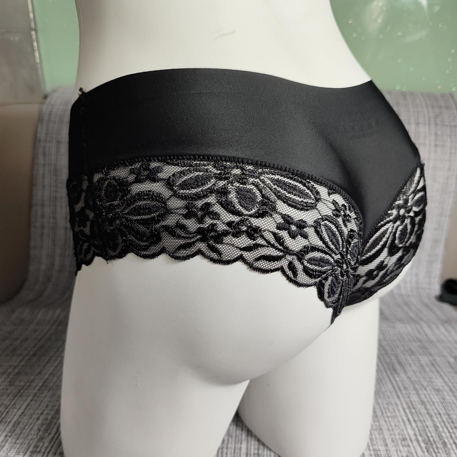 Femboy Mens Lace Sissy Pouch Panties Briefs Bikini Thongs G String Lingerie Underwear