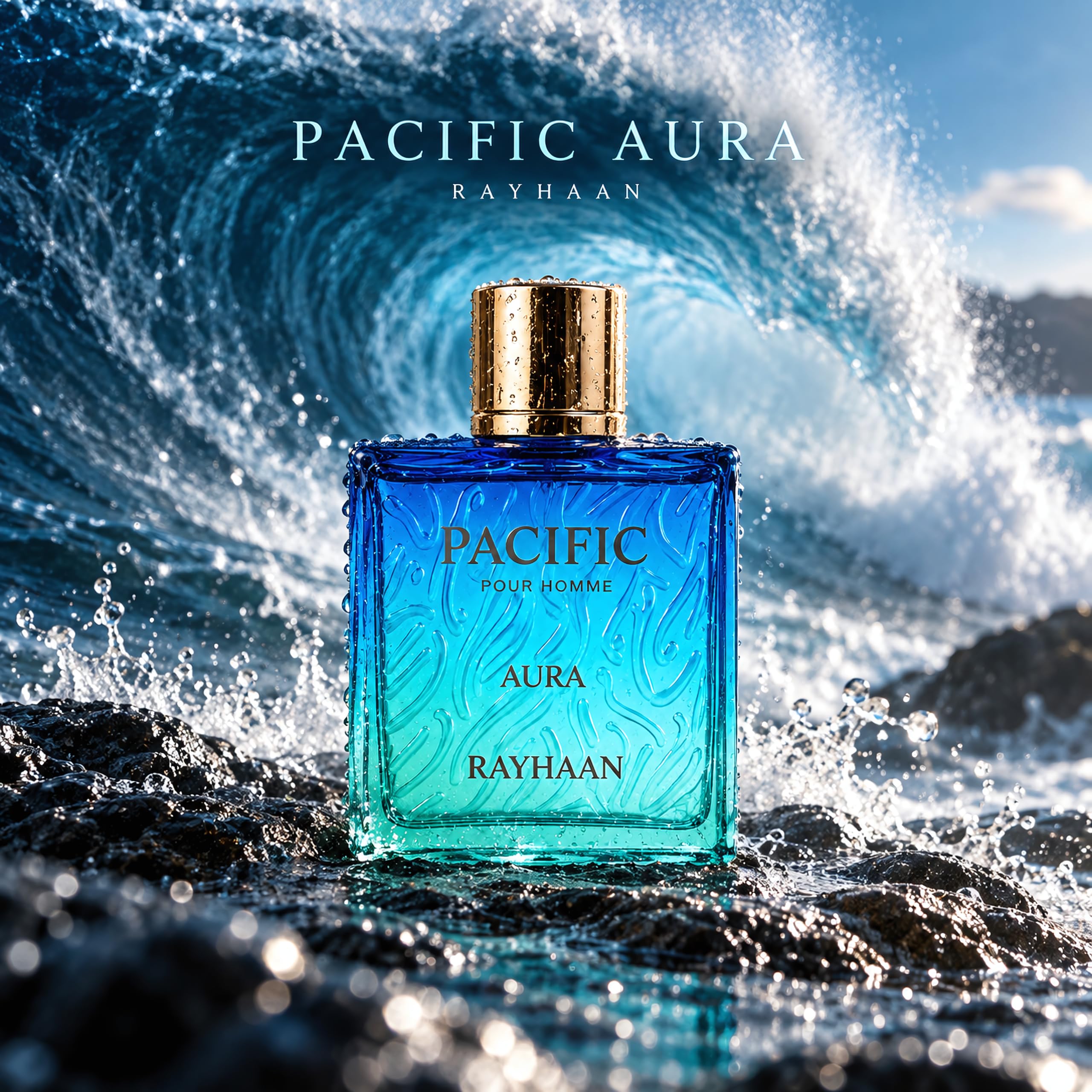 Rayhaan Pacific Aura Citrus, Aromatic, Mint, Amber, Fresh Eau De