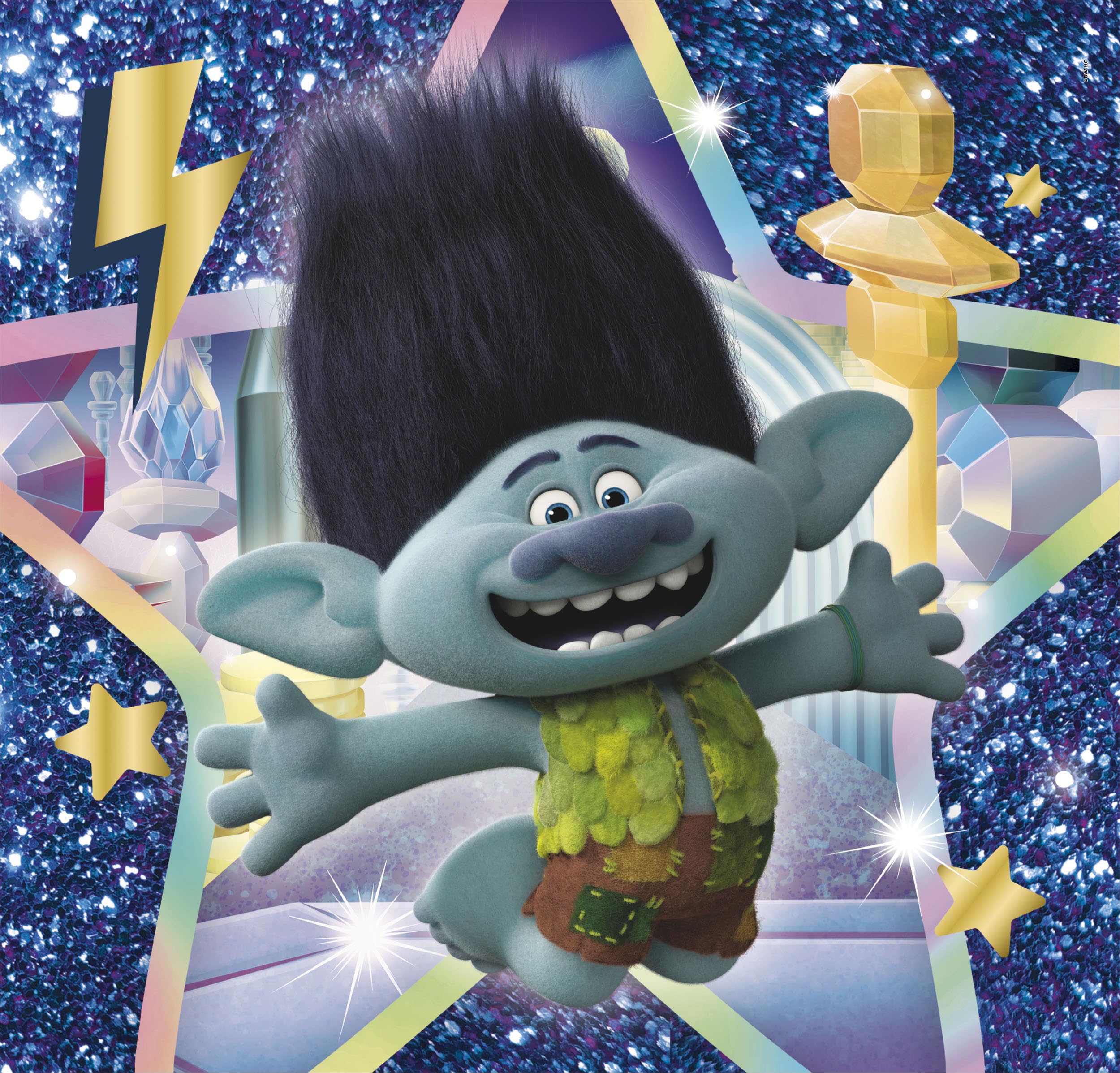 Clementoni, 25292, Supercolor Puzzle, Trolls 3-3x48 Pieces (3 Puzzles Included), Jigsaw Puzzle For Kids Age 5, Puzzle Cartoon - Image 2