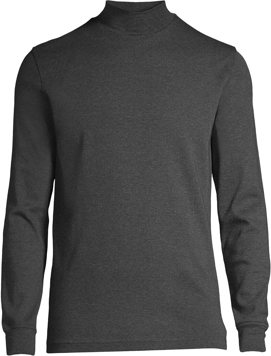 Lands' End Men's American-Grown Supima Cotton Mock Turtleneck Shirt - Image 3