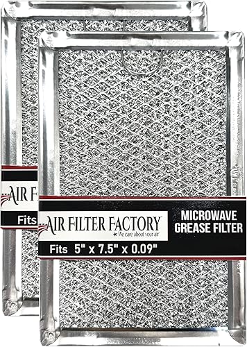 Air Filter Factory Repuesto para Frigidaire FGMV174KFA - Filtro de ventilación de aluminio para horno microondas de 12 capas, 5.88 x 7.88 x 0.12