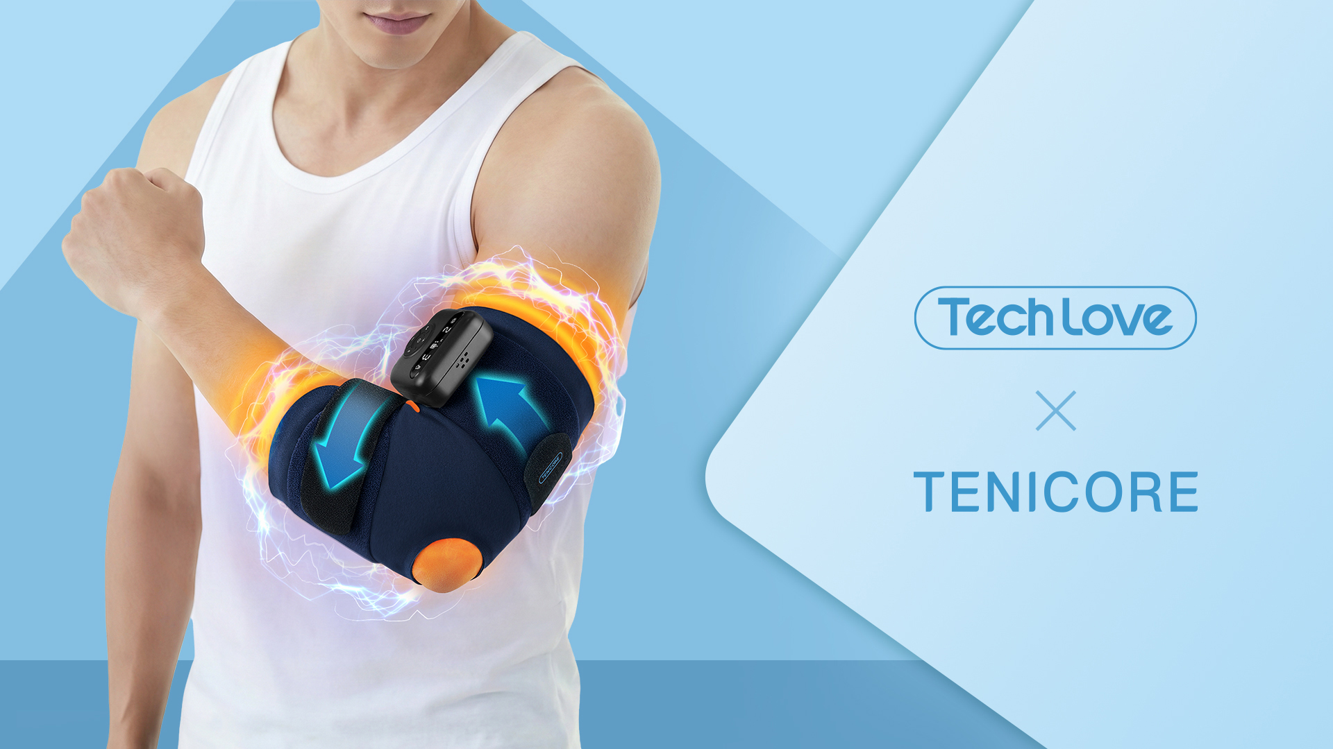 Amazon | 【テニス肘】TENICORE 肘サポーター Smart EMS テニス肘