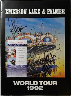 Signed Elp Emerson, Lake & Palmer Autographed '92 Tour Program Jsa # P87409