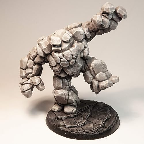 Miniatura 3 de Stonehaven Miniatures Rock Elemental - Figura en miniatura, 100% resina de uretano, 3.661 in de alto, (para juegos de guerra de mesa a escala de