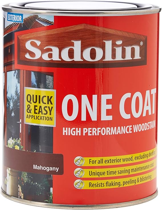 Sadolin One Coat High Performance Woodstain Mahogany 0.75 L Amazon.co