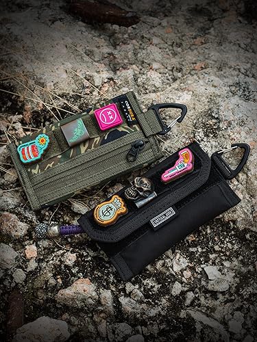 Miniatura 9 de TACTICAL GEEK - Organizador de bolsa de almacenamiento A2 M EDC, monedero de nailon, bolsillo de almacenamiento EDC multiusos, organizador de