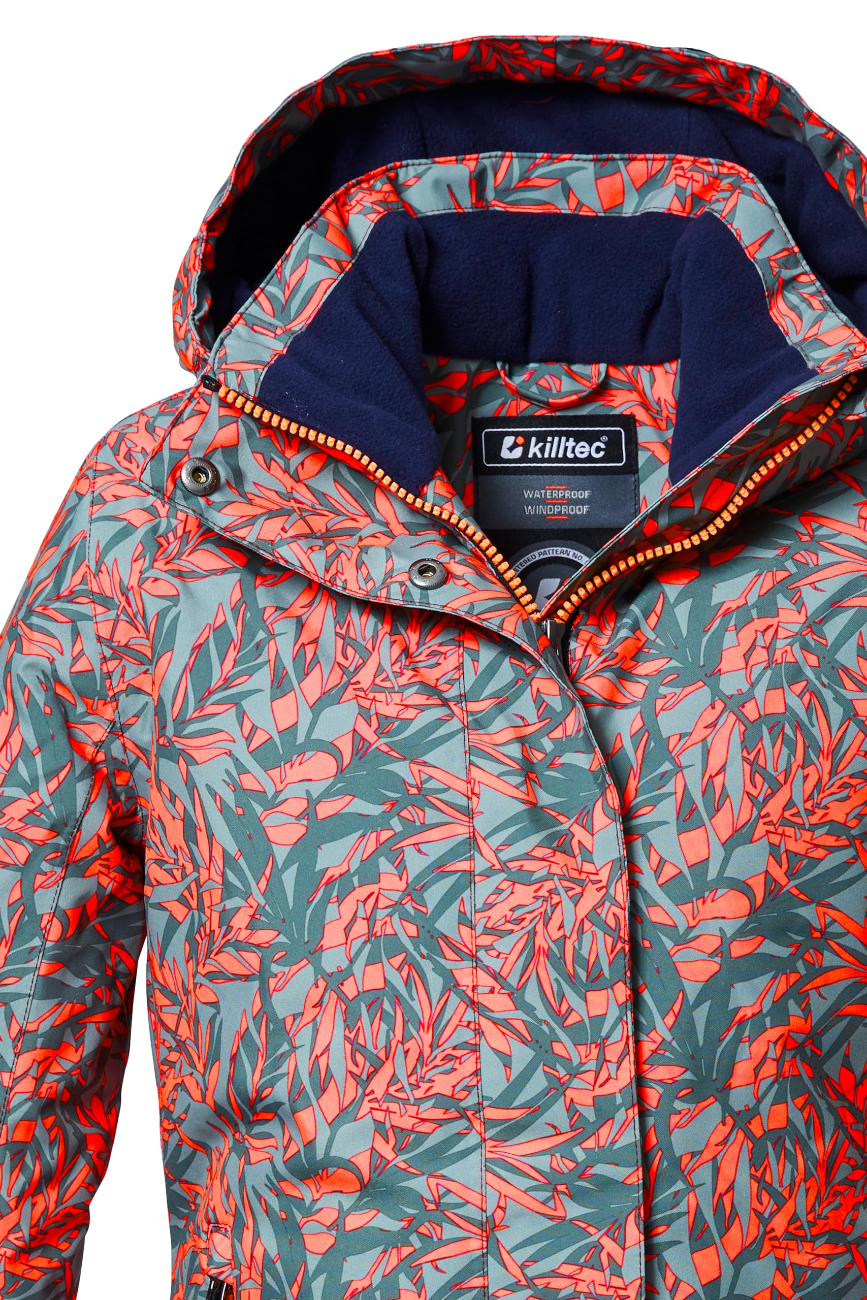 Killtec Kow 355 Grls Jckt Giacca funzionale/giacca outdoor con cappuccio e paraneve Bambine e ragazze