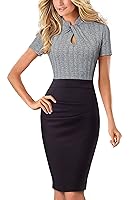 Algopix Similar Product 2 - HOMEYEE Womens Short Sleeve Business