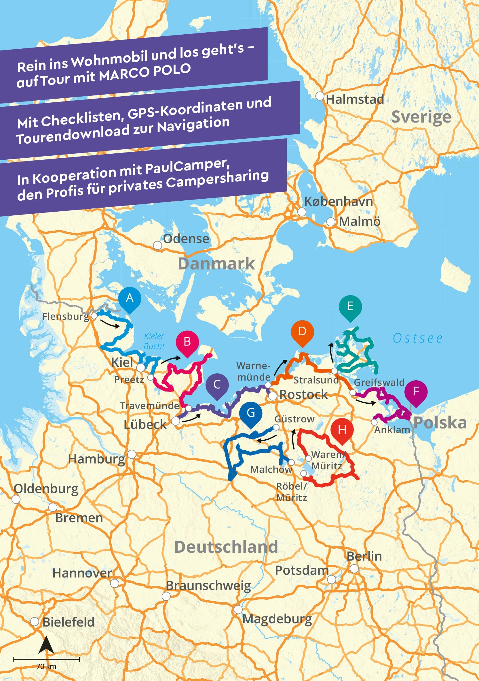 MARCO POLO Camper Guide Ostseeküste & Mecklenburgische Seenplatte: Insider-Tipps für deine Wohnmobil-Touren