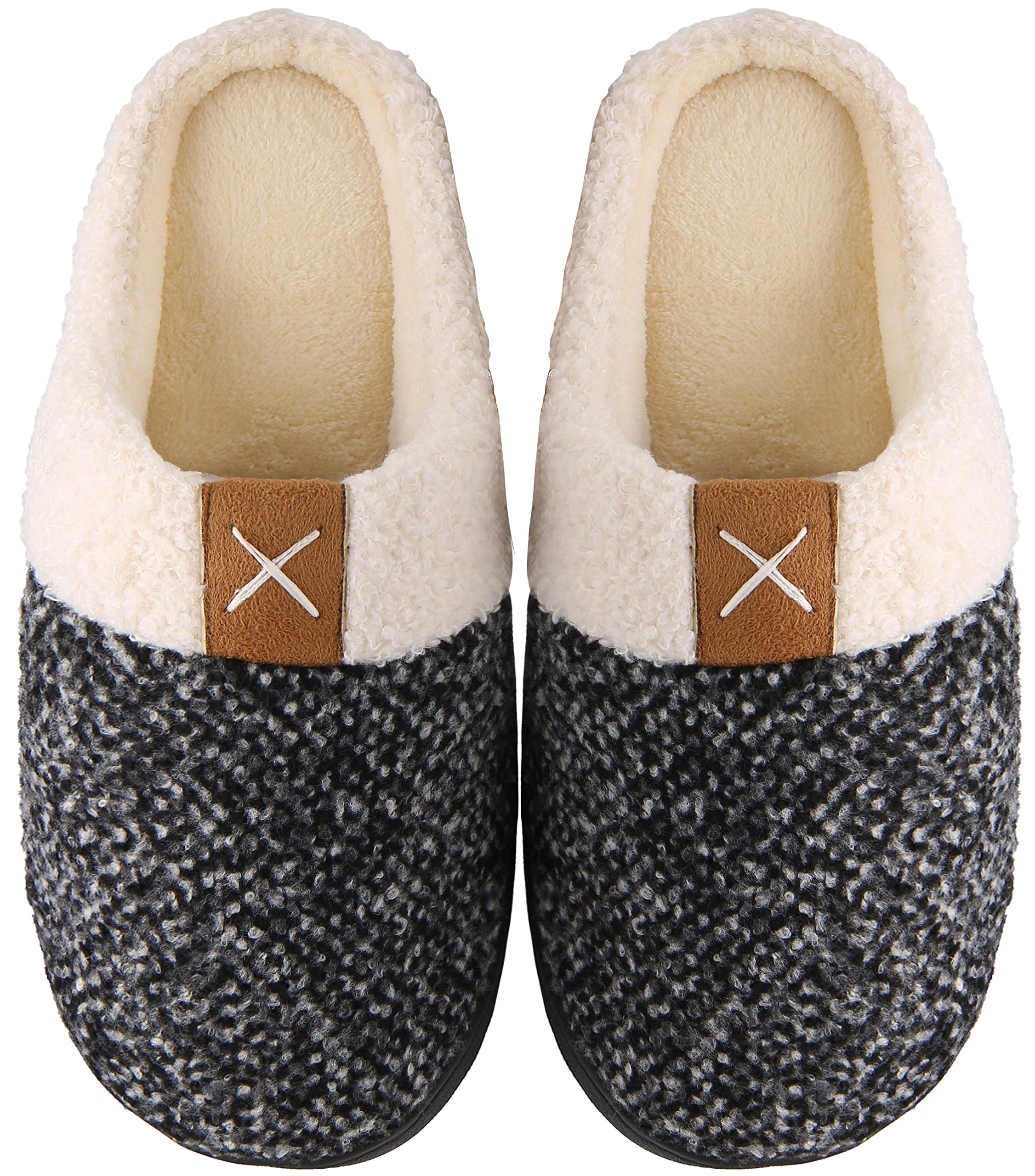 Mishansha Unisex Pantofole Casa/Esterno in Memory Foam - Calde leggere Morbide Comode e Antiscivolo