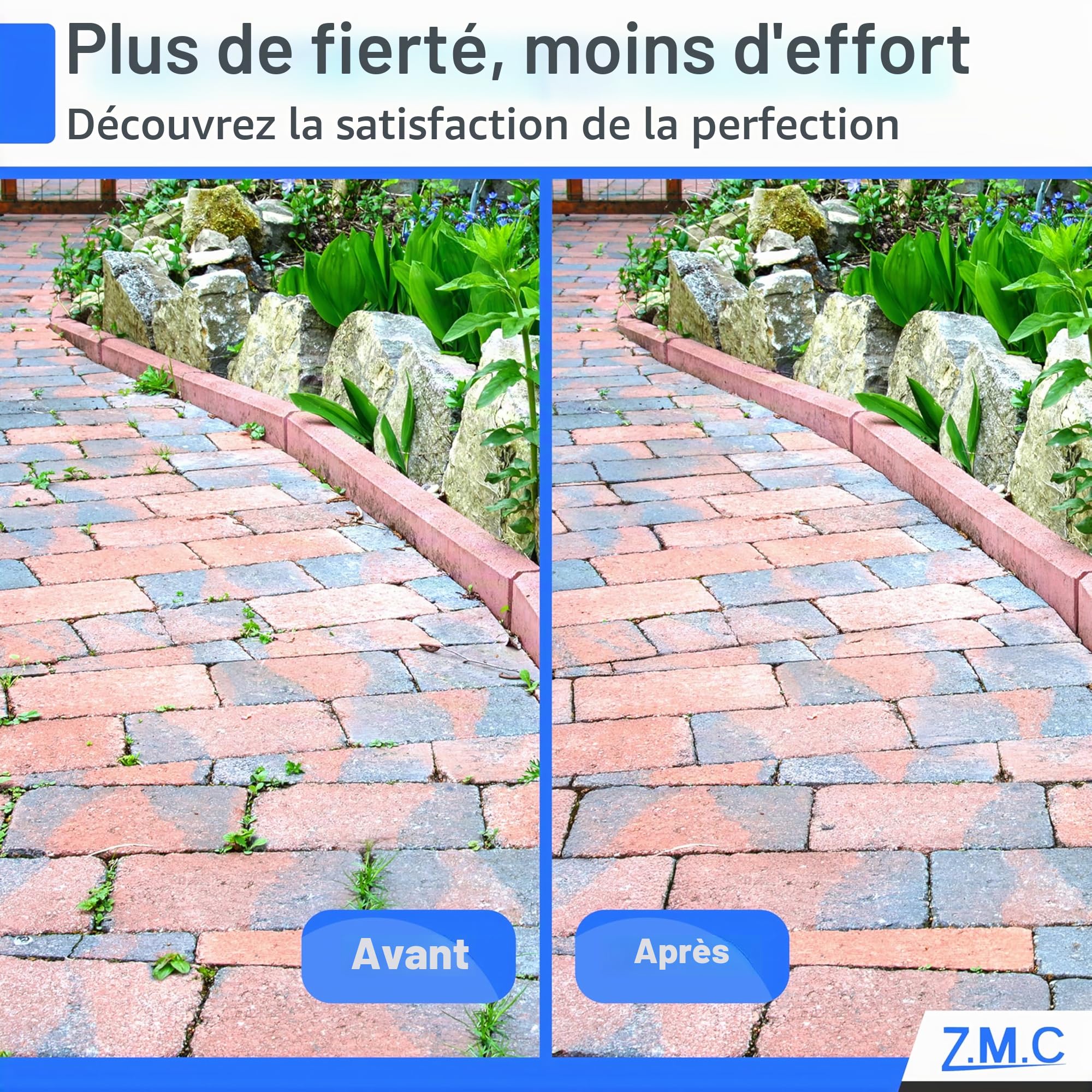 ZMC Brûleur pour mauvaises herbes 2,5 kW avec allumage piézoélectrique 12 cartouches gaz 227 g désherbant allumeur barbecue 1400 °C