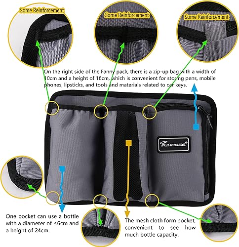 Miniatura 2 de Funda de aceite de masaje, bolsa de botella de masaje, funda para loción, masajista, masaje, funda de aceite, loción de masaje... (3kd9D-gris)