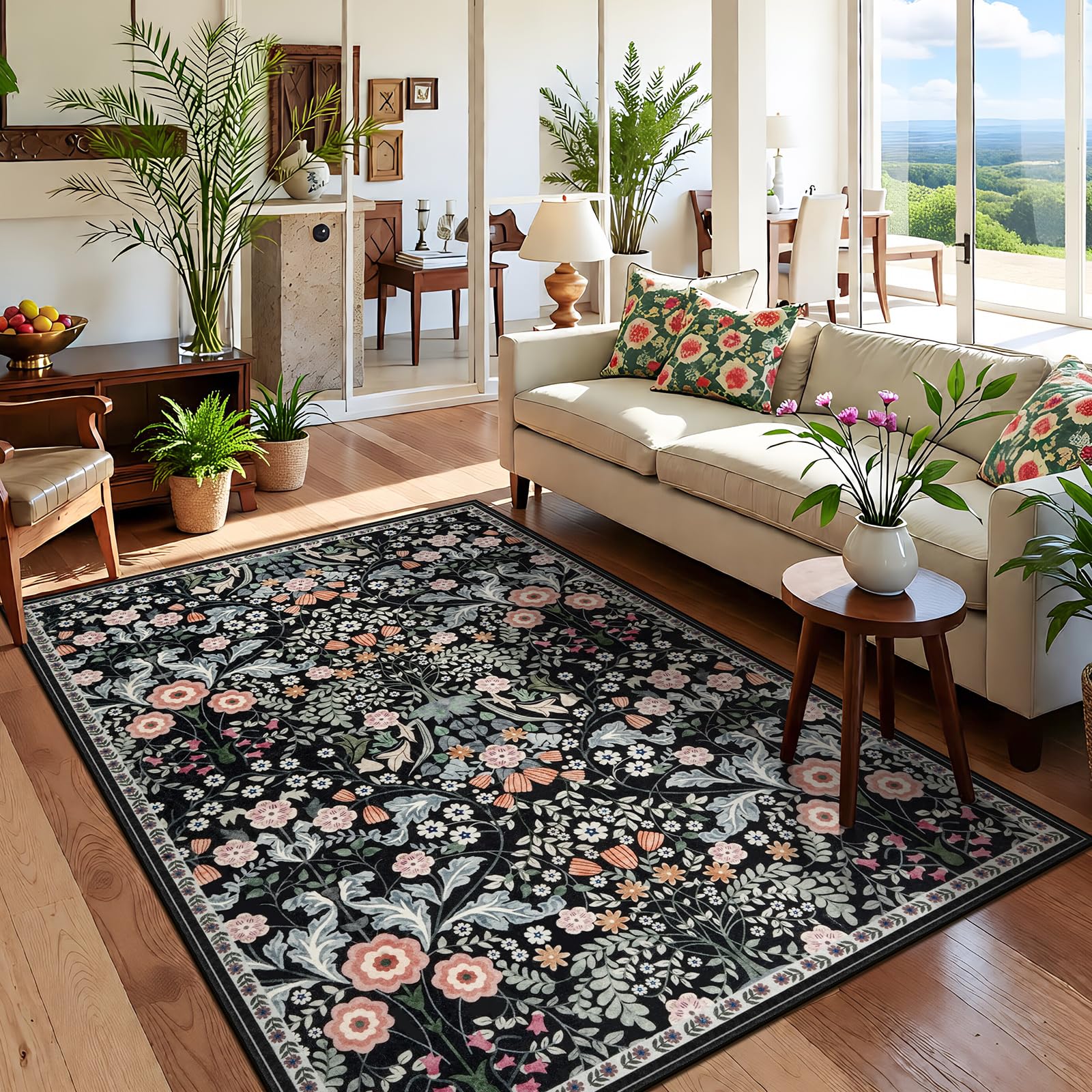 Tapis lavable pour le salon