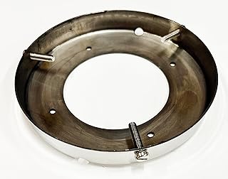 Wesdon 6.00 Inch Gas Pump Globe Ring WGLB600-R-SS High Polished 304 Stainless Steel Globe Base
