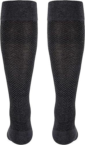 Miniatura 7 de Calcetines para hombre, 15-20 mmHg, espiga, algodón, 1 par, carbón, mediano