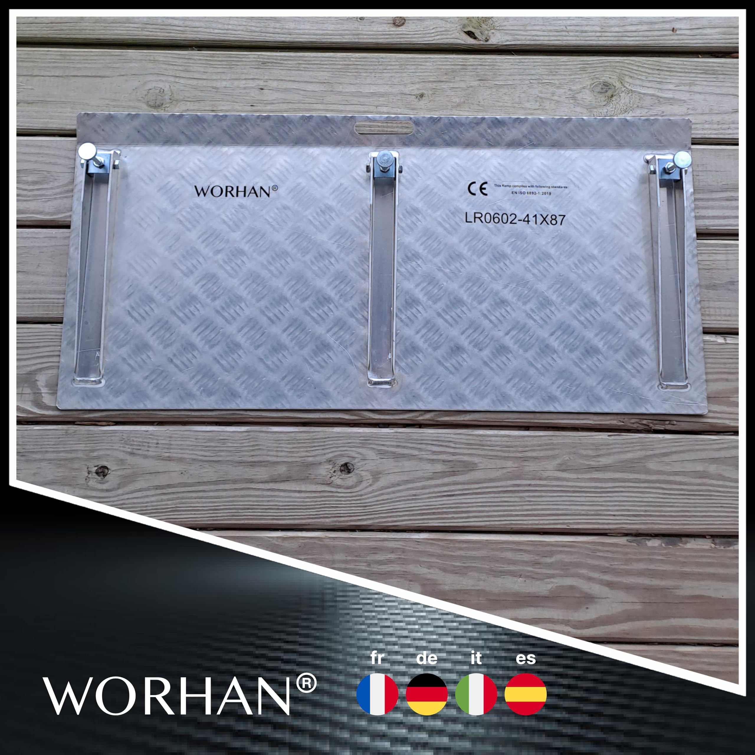 Mobil Schwellenrampe Variable Höhenverstellung Ladeplattform Stufenrampen Rollstuhlrampe Alu Aluminium Rampe Türschwellenrampe 1TR90