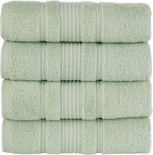 Miniatura 2 de Qute Home - Juego de 6toallas de baño, 100% algodón turco prémium, toallas turcas de alta calidad para baño, suaves y absorbentes, incluye 2toallas