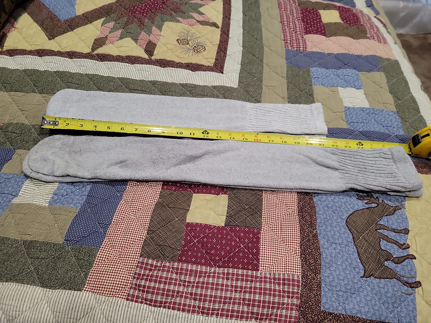 Mens Big and Tall Sports Tube Socks Long Over the Calf 24 inch (4