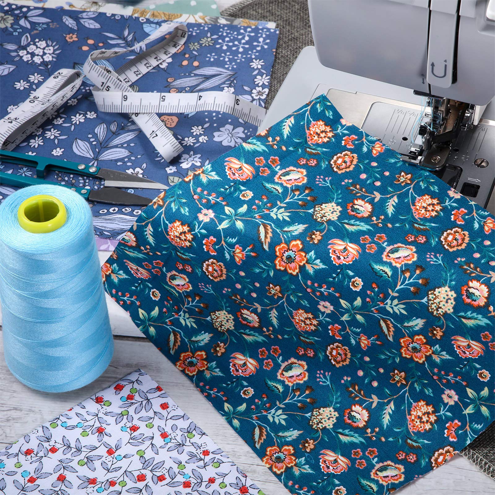 50 Stücke Fabric Cotton Patchwork 8 x 8 Zoll Blumen Patchwork Bündel Baumwolle Stoff Quadrate für DIY Nähen Scrapbooking Zubehör