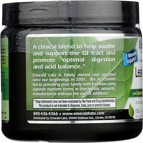 Miniatura 4 de Emerald Labs - Suplemento de apoyo digestivo con regaliz DGL, extracto de aloe vera y más - Apoya la salud intestinal y colon - 6.45 oz (suministro
