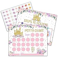 Vista 14 de Tabla de calcomanías de entrenamiento para ir al baño, 20 tablas para ir al baño con 432 calcomanías redondas y 1 hoja de instrucciones, tabla