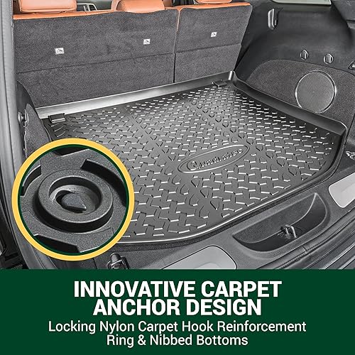 Miniatura 5 de Quadratec Forro de carga trasero para todo tipo de clima, compatible con Jeep Grand Cherokee WK2 2011-2022, lados extra altos, patrón de banda de