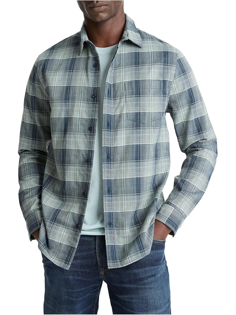 Blue Vince Big Sky Plaid Long Sleeve Shirt