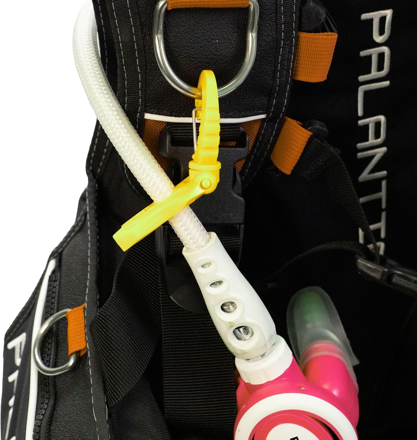 Scuba Diving Hose Holder Clip – Secure Double LP/HP Hose Organizer for BCD Setup & Dive Gear Management – Universal Accessory for Regulator Hoses, Snag-Free Streamlined Configuration